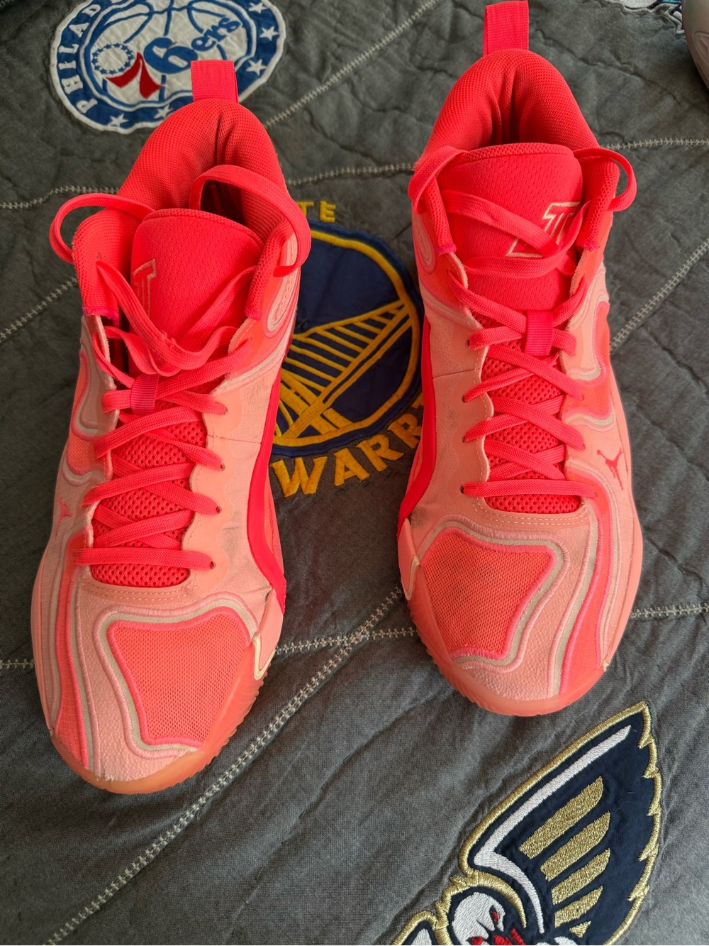 Jordan Men's Athletic Shoes in Bright Pink/Coral